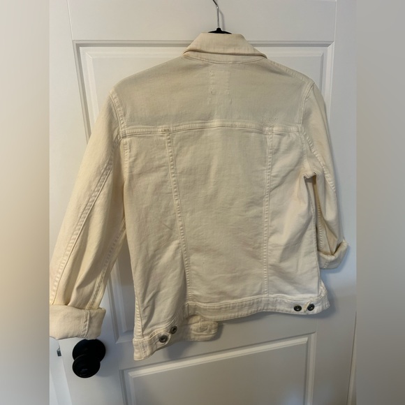Distressed white denim jacket - Picture 4 of 5